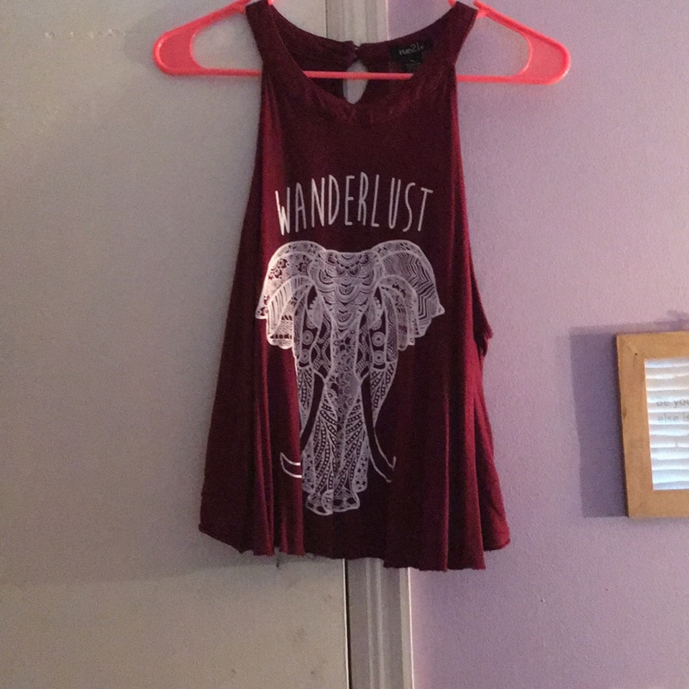 A beautiful tank top. Great for just a day out.